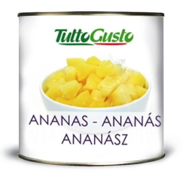 Pineapple pieces in light syrup 3,05 kg